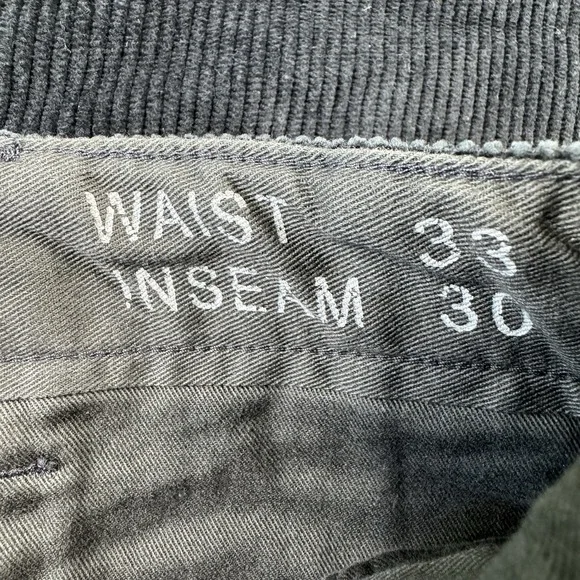 RRL Ralph Lauren Blue Corduroy Officer Men's Pants Size 33x30 NWT - Picture 4 of 8